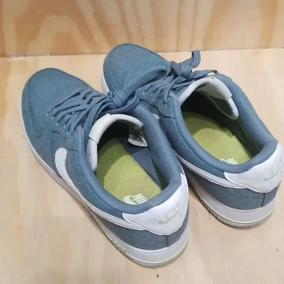 Nike Air Force 1 Low ‘07Canvas Ozone Blue Size 11 Men’s Gorgeous CN0866-001